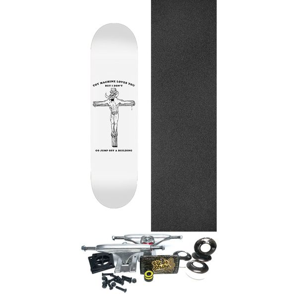 Toy Machine Skateboards Jeremy Leabres Doesn't Love U Skateboard Deck - 8.38" x 32" - Complete Skateboard Bundle